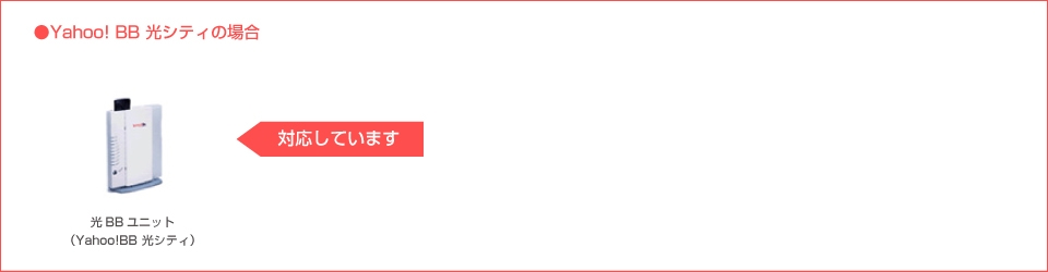 ●Yahoo! BB 光シティの場合